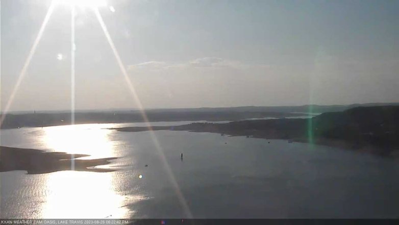 Lake Travis webcam, August 26, 2023 6:25 PM CT
