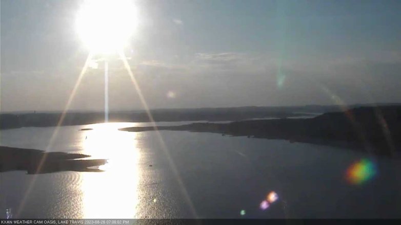 Lake Travis webcam, August 26, 2023 7:00 PM CT