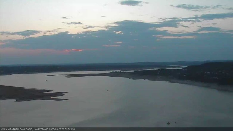 Lake Travis webcam, August 26, 2023 8:00 PM CT