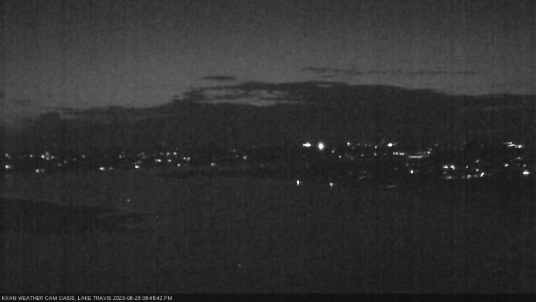Lake Travis webcam, August 26, 2023 8:45 PM CT