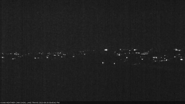Lake Travis webcam, August 26, 2023 9:45 PM CT