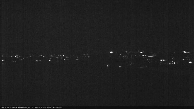 Lake Travis webcam, August 26, 2023 10:25 PM CT