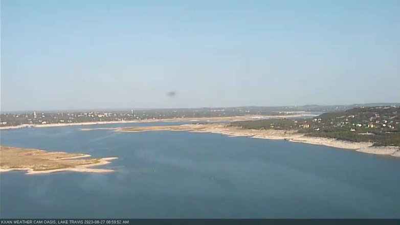 Lake Travis webcam, August 27, 2023 9:00 AM CT