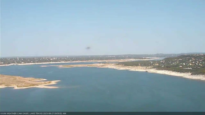 Lake Travis webcam, August 27, 2023 10:00 AM CT