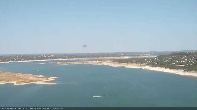 Lake Travis webcam, August 27, 2023 10:45 AM CT