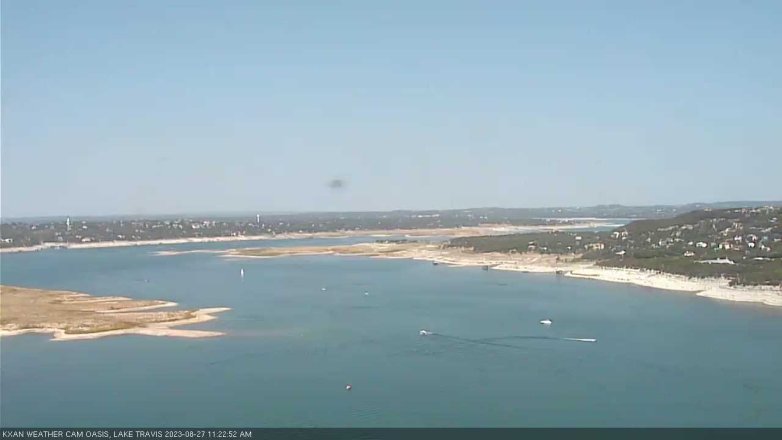 Lake Travis webcam, August 27, 2023 11:25 AM CT