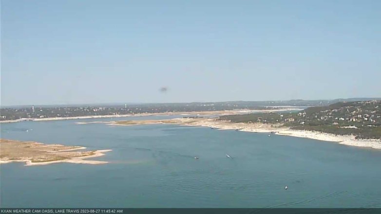 Lake Travis webcam, August 27, 2023 11:45 AM CT