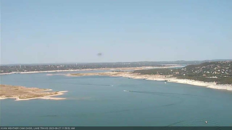 Lake Travis webcam, August 27, 2023 12:00 PM CT