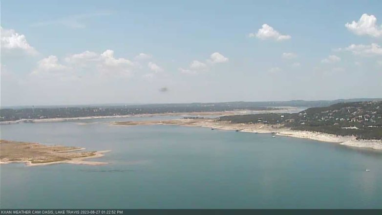 Lake Travis webcam, August 27, 2023 1:25 PM CT