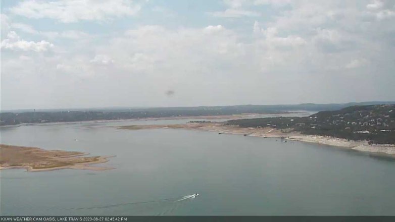 Lake Travis webcam, August 27, 2023 2:45 PM CT