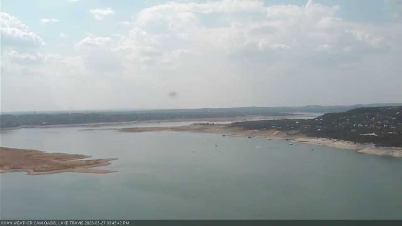 Lake Travis webcam, August 27, 2023 3:45 PM CT