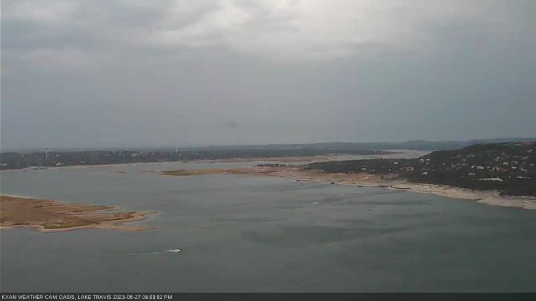Lake Travis webcam, August 27, 2023 6:00 PM CT