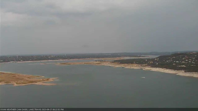 Lake Travis webcam, August 27, 2023 6:25 PM CT