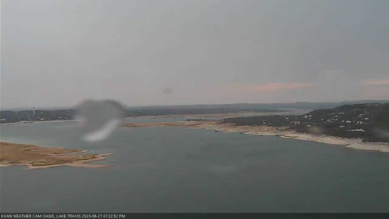 Lake Travis webcam, August 27, 2023 7:25 PM CT