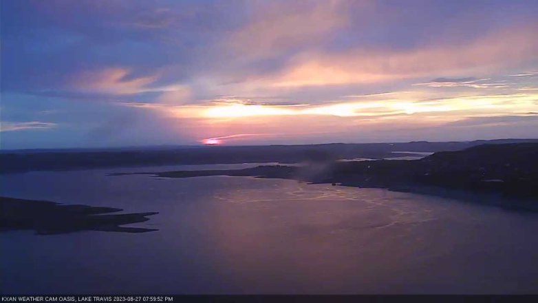 Lake Travis webcam, August 27, 2023 8:00 PM CT