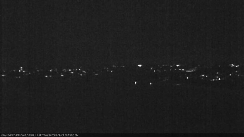 Lake Travis webcam, August 27, 2023 9:00 PM CT