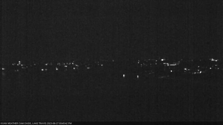 Lake Travis webcam, August 27, 2023 9:45 PM CT