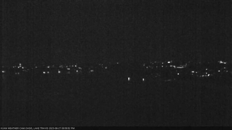 Lake Travis webcam, August 27, 2023 10:00 PM CT