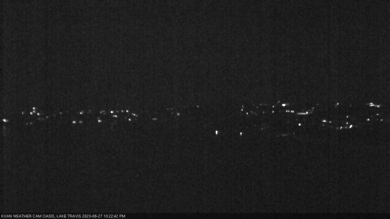 Lake Travis webcam, August 27, 2023 10:25 PM CT