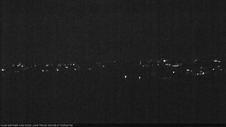 Lake Travis webcam, August 27, 2023 10:45 PM CT