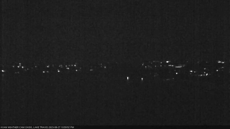 Lake Travis webcam, August 27, 2023 11:00 PM CT
