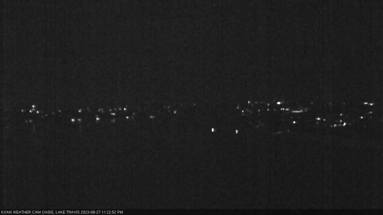 Lake Travis webcam, August 27, 2023 11:25 PM CT