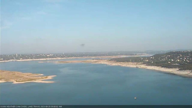 Lake Travis webcam, August 28, 2023 9:00 AM CT