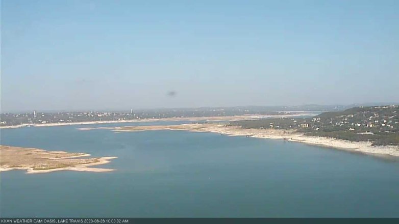 Lake Travis webcam, August 28, 2023 10:00 AM CT