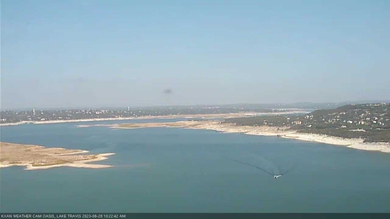 Lake Travis webcam, August 28, 2023 10:25 AM CT