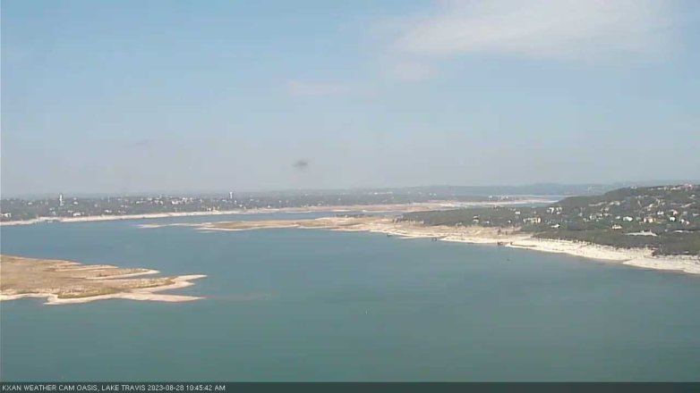 Lake Travis webcam, August 28, 2023 10:45 AM CT
