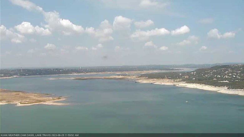 Lake Travis webcam, August 28, 2023 12:00 PM CT