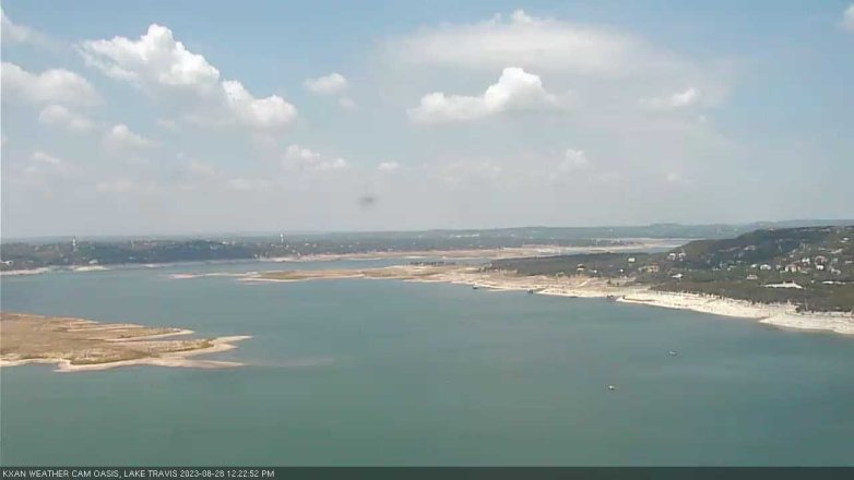 Lake Travis webcam, August 28, 2023 12:25 PM CT