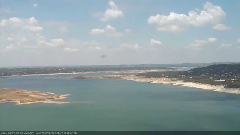 Lake Travis webcam, August 28, 2023 12:45 PM CT