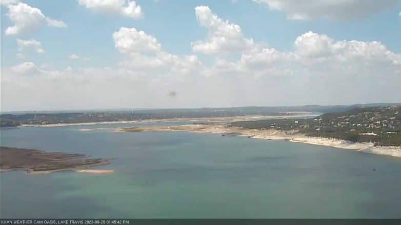Lake Travis webcam, August 28, 2023 1:45 PM CT