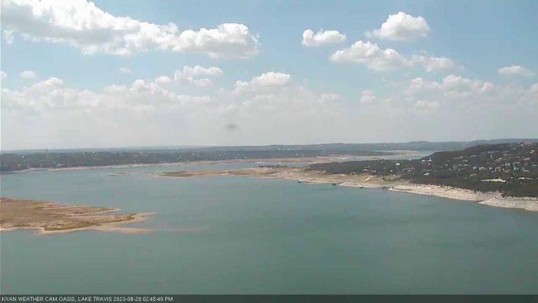 Lake Travis webcam, August 28, 2023 2:45 PM CT