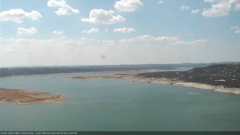 Lake Travis webcam, August 28, 2023 3:25 PM CT