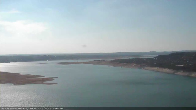 Lake Travis webcam, August 28, 2023 5:00 PM CT