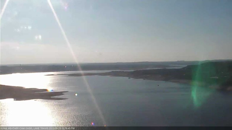 Lake Travis webcam, August 28, 2023 6:00 PM CT