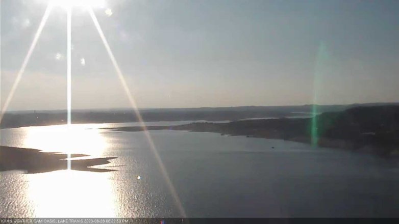 Lake Travis webcam, August 28, 2023 6:25 PM CT