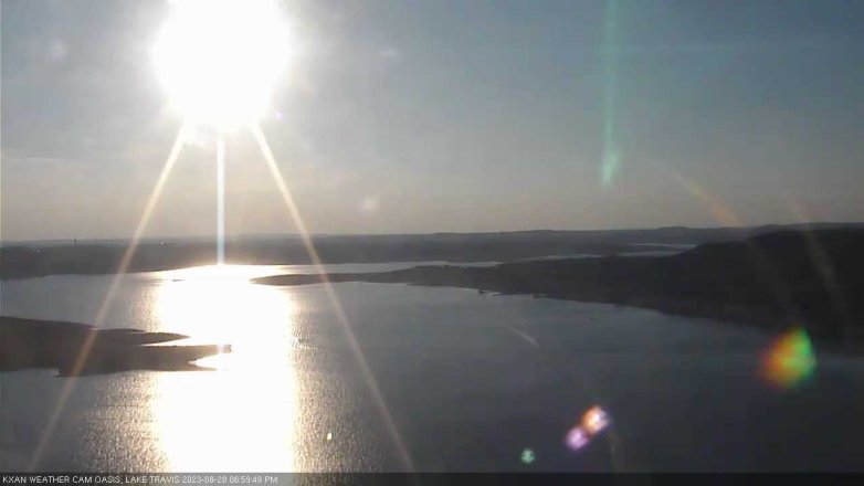 Lake Travis webcam, August 28, 2023 7:00 PM CT