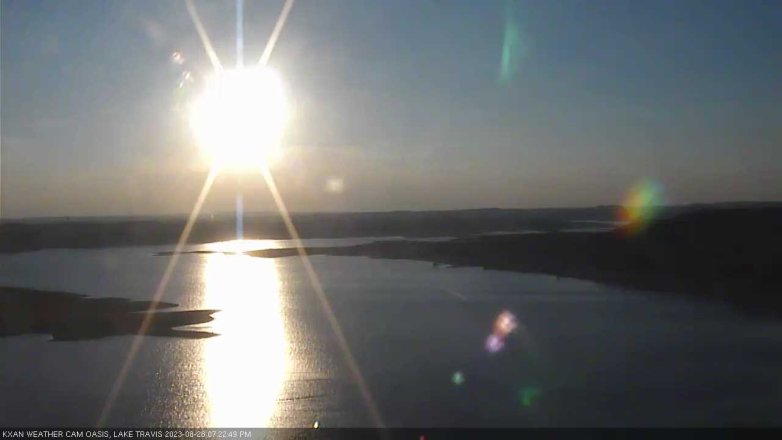 Lake Travis webcam, August 28, 2023 7:25 PM CT