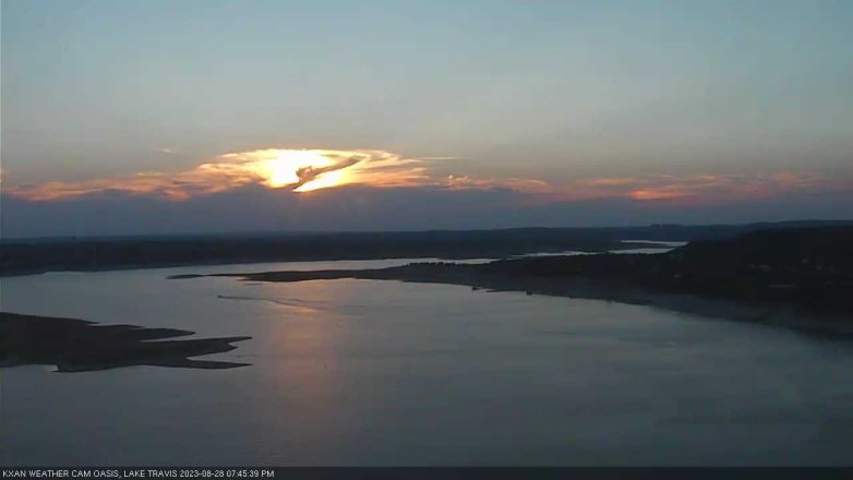 Lake Travis webcam, August 28, 2023 7:45 PM CT