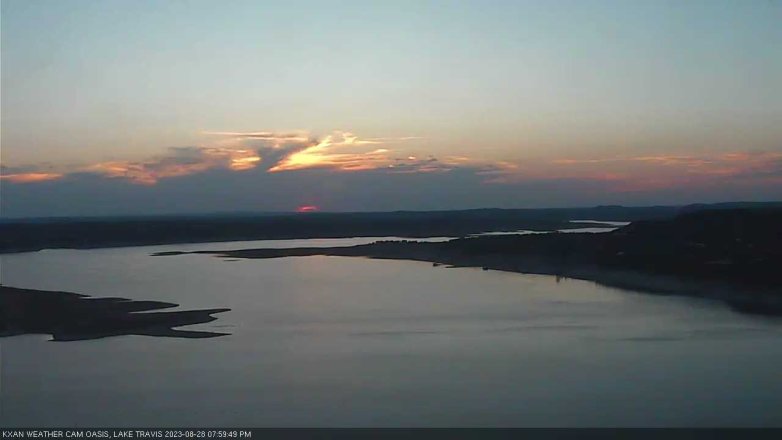 Lake Travis webcam, August 28, 2023 8:00 PM CT