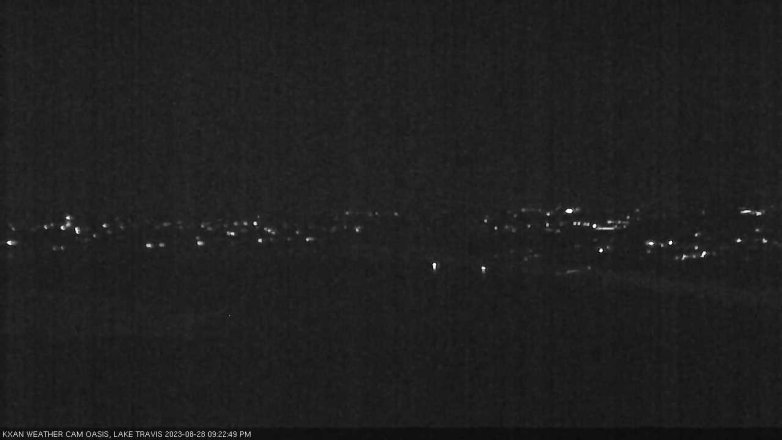 Lake Travis webcam, August 28, 2023 9:25 PM CT