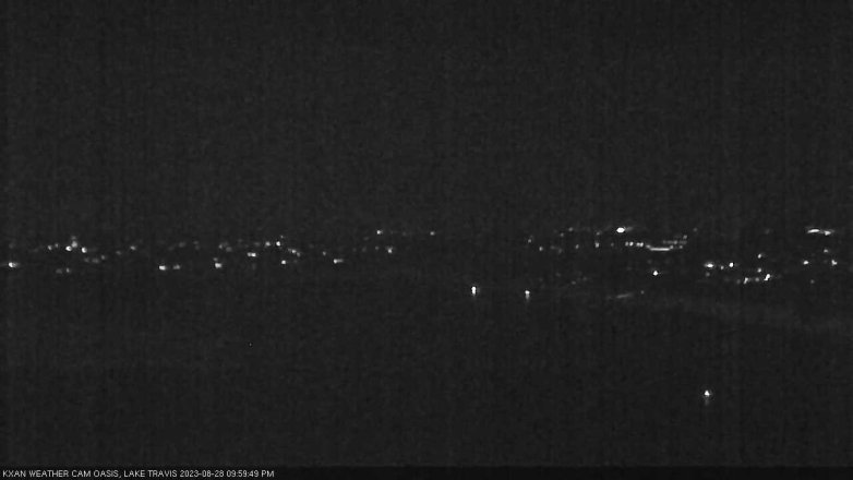 Lake Travis webcam, August 28, 2023 10:00 PM CT