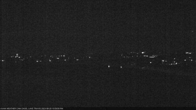 Lake Travis webcam, August 28, 2023 11:00 PM CT