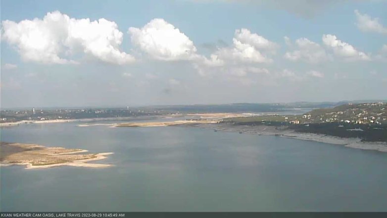 Lake Travis webcam, August 29, 2023 10:45 AM CT