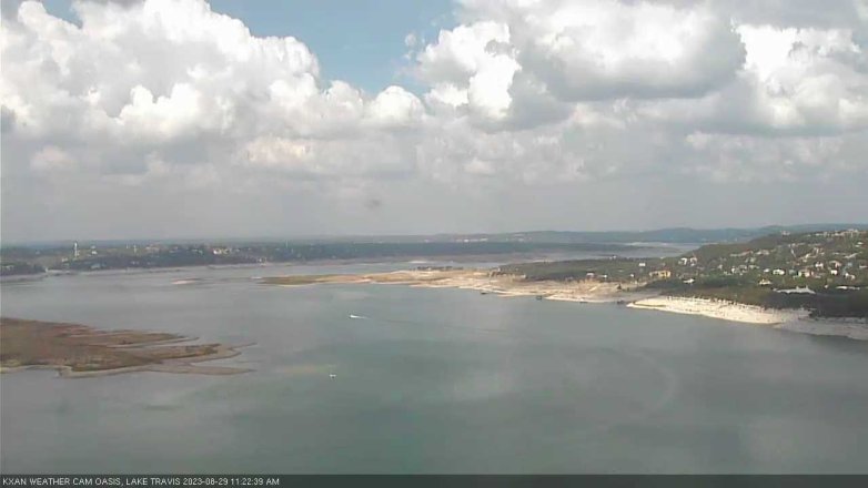 Lake Travis webcam, August 29, 2023 11:25 AM CT