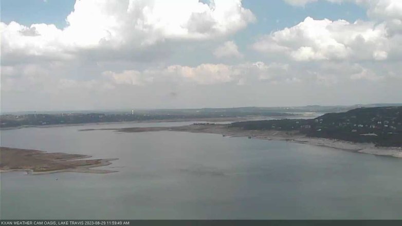 Lake Travis webcam, August 29, 2023 12:00 PM CT