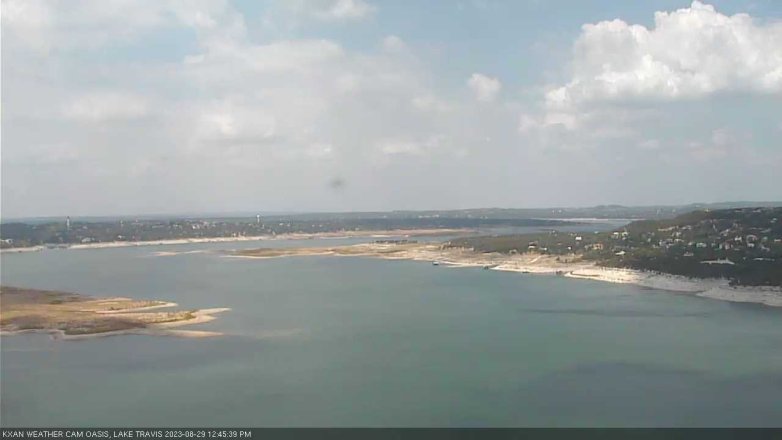 Lake Travis webcam, August 29, 2023 12:45 PM CT